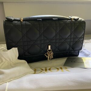 Dior My Dior Mini Bag Black Leather Gold Hardware